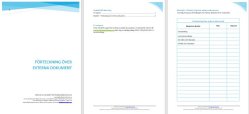 Blankett fr frteckning ver externa dokument