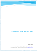 Egenkontroll ventilation