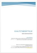 Kvalitetsberttelse mall