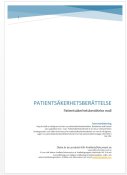 Patientskerhetsberttelse mall