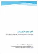 Arbetsmiljplan  Enkel mall fr sm fretag