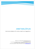Arbetsmilj�plan � Enkel mall f�r sm� f�retag