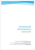 Introduktionshandbok fr nyanstllda