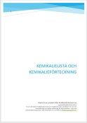 Blankett fr kemikalielista och kemikaliefrteckning