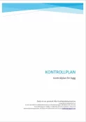 Kontrollplan - Enkel mall fr bygg