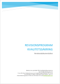 Revisionsprogram Kvalitetss�kring