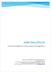Arbetsmiljplan  Enkel mall fr sm fretag