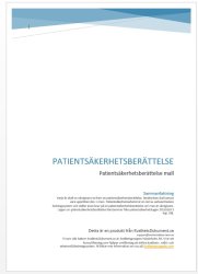 Patientskerhetsberttelse mall