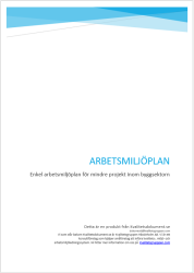 Arbetsmilj�plan � Enkel mall f�r sm� f�retag