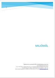 Vgledning miljml fr miljledningssystem