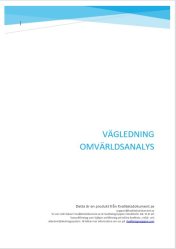 Omvrldsanalys + Vgledning