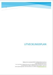 Blankett fr utvecklingsplan
